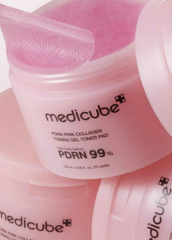 Medicube PDRN Pink Collagen Toning Gel Moisturizing Shine Toner Pad - 2
