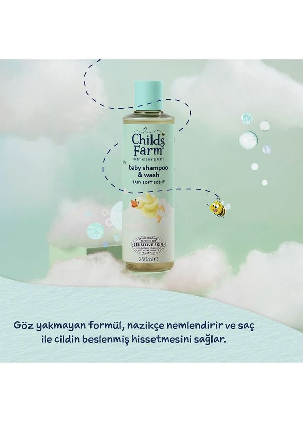Childs Farm Aloe Vera and Cucumber Extract Baby Hair and Body Shampoo 250 ml - 4