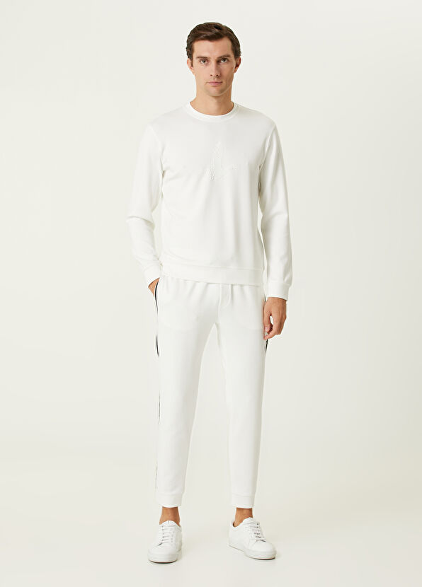 Beymen Club Kırık Beyaz Logo Detaylı Sweatshirt - 3