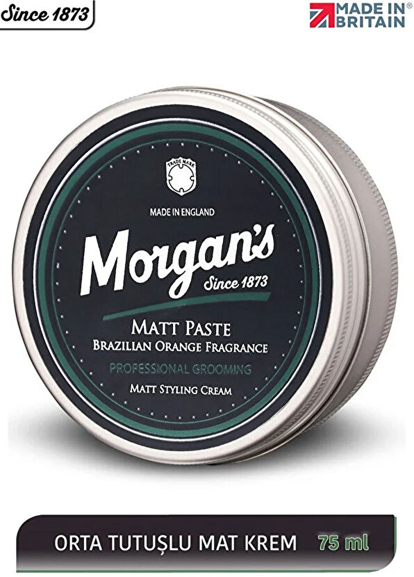 Morgan's Pomade Pomade Matt Paste Brazilian Orange Mat Görünümlü Saç Şekillendirme Kremi 75 ml - 2