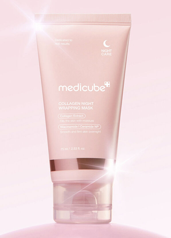 Medicube Collagen Night Wrapping Mask Besleyici ve Elastikiyet Koruyucu Kolajenli Soyulabilir Uyku Maskesi 75 ml    - 2