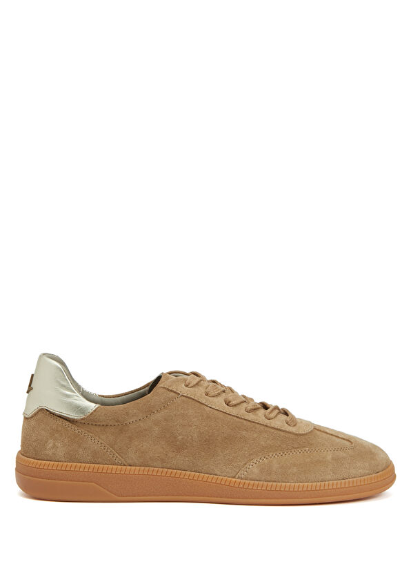 Beymen Club Beige Women's Leather Sneakers - 1