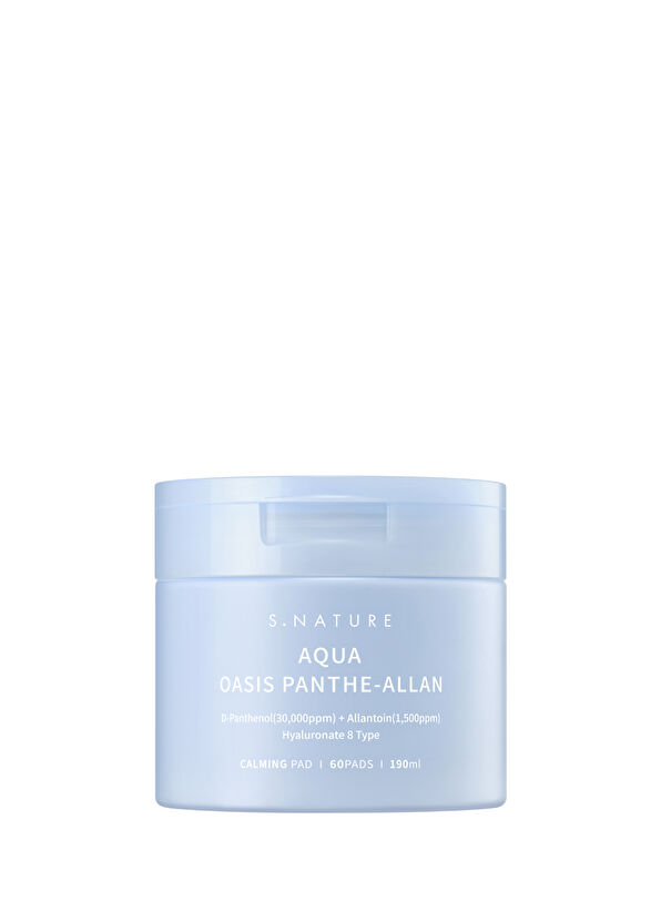 S.Nature Aqua Oasis Panthe-Allan Calming Pad Intensive Moisturizing and Texture Smoothness Protective Tonic Pad 190 ml - 1