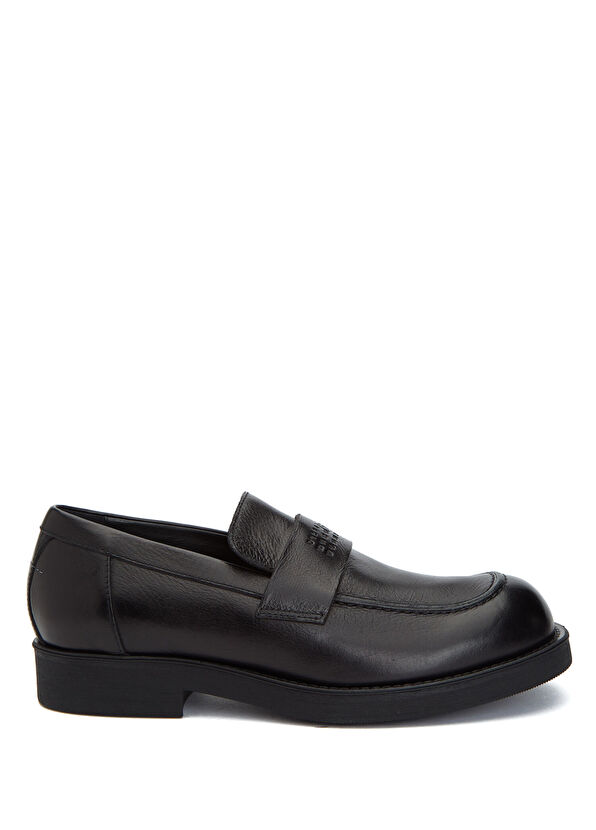 MM6 Maison Margiela Black Men's Leather Loafer - 1