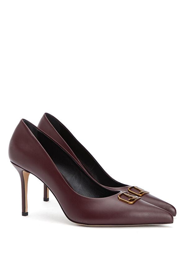 Beymen Club Bordo Deri Stiletto - 2