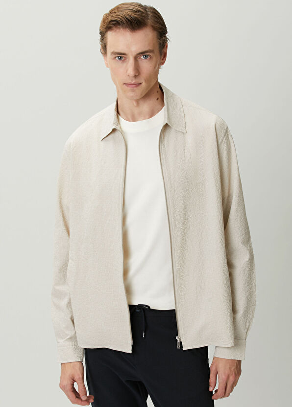 Beymen Club Beige Embossed Outer Shirt - 2