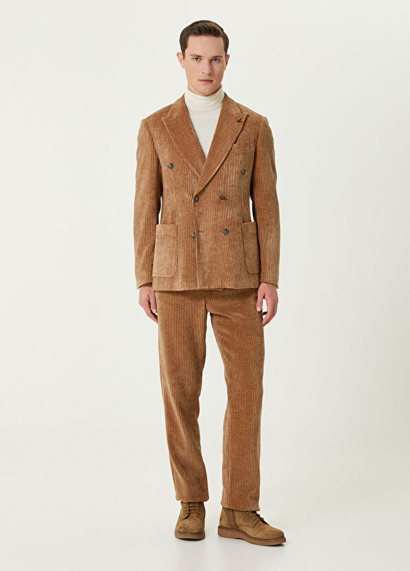 Beymen Club Camel Velvet Trousers - 1