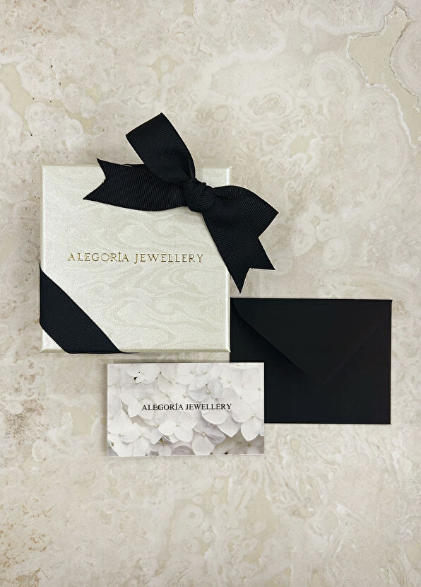 Allegoria Jewelry Orchid White Enamel 925 Sterling Silver 24K Gold Plated Women's Necklace - 4