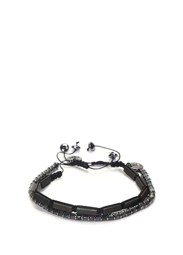 Beymen Club Anthracite Stones 2 Pieces Men's Bracelet - 1