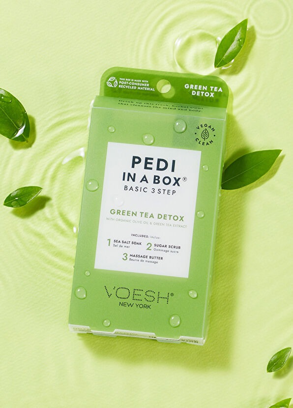 Voesh New York Pedi In A Box Basic Yeşil Çay Detox 3 Adımlı Pedikür Seti - 2