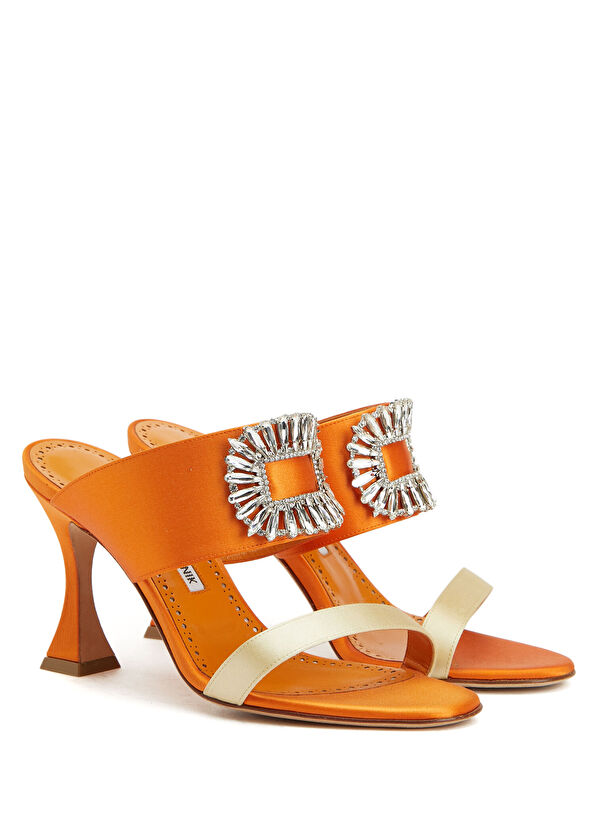 Manolo Blahnik Topuklu Terlik - Görsel 3