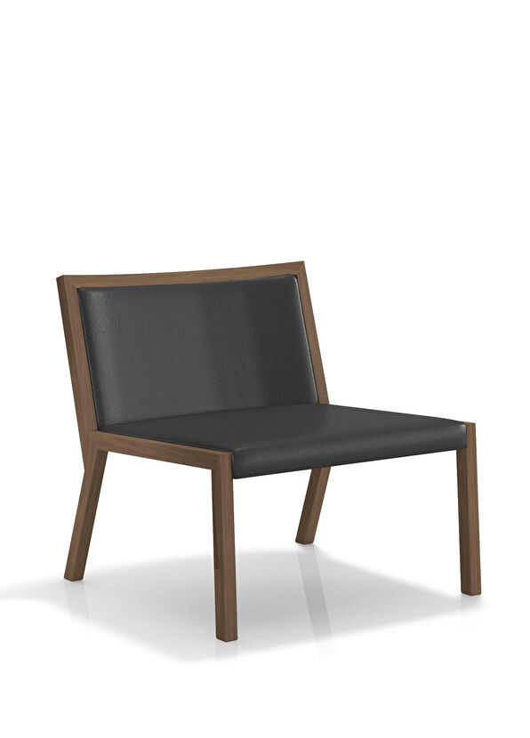 Koleksiyon Homer Siyah Deri Berjer - 1