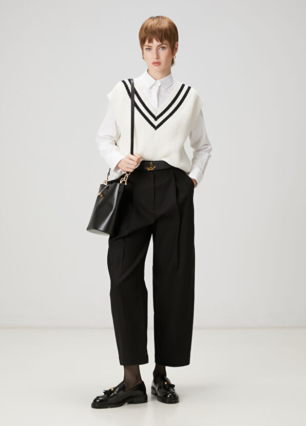 Beymen Club Siyah Beyaz Şeritli Süveter - 2