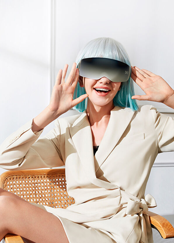 SKG E7 Portable Smart Eye Massager with Bluetooth Connection with Hot Compress - 3