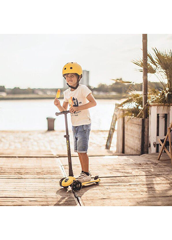 Scoot And Ride Helmet Sarı Bebek Çocuk Kaskı - 2