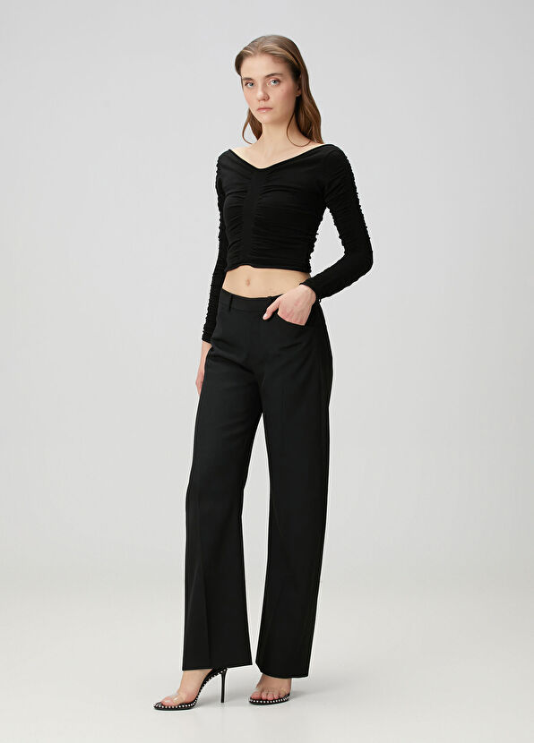 Alexander Wang Siyah Yün Pantolon - 1