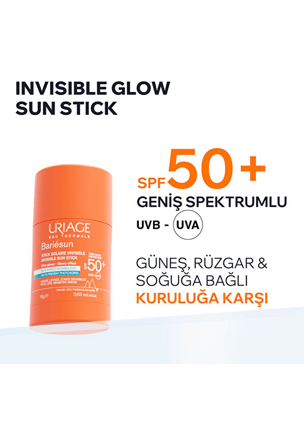Uriage Bariesun SPF50+ High Protection Factor Invisible Sun Stick 18 gr - 2