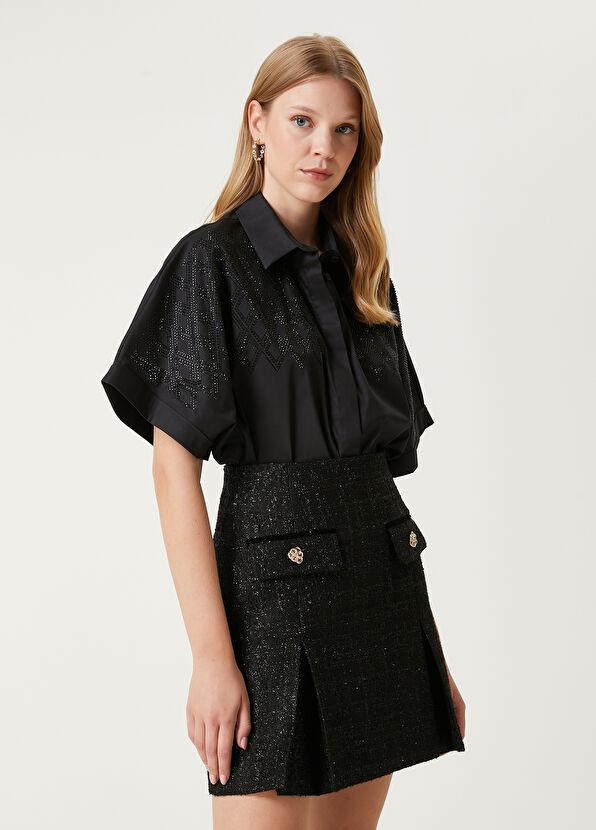 Beymen Club Siyah Kısa Kollu Gömlek - 1