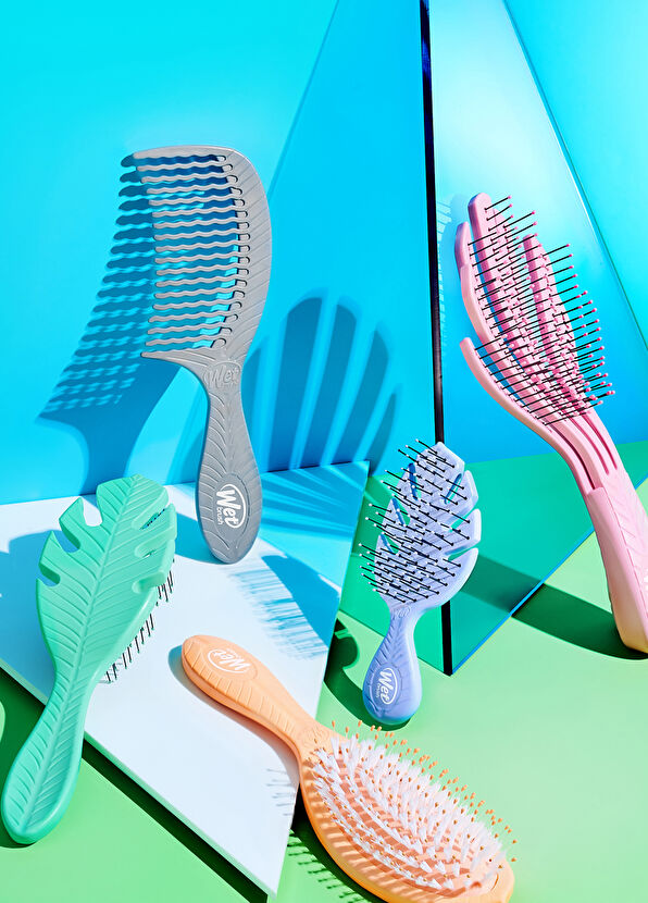 Wet Brush Go Green Mini Detangler Lila Dolaşık Açıcı Saç Fırçası  - 4