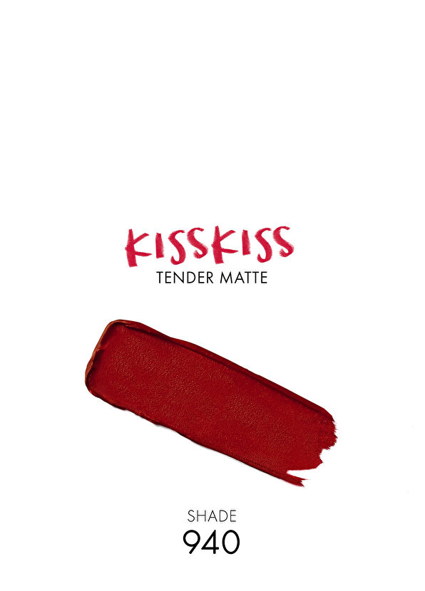 Guerlain Kisskiss Tender Matte 940 My Rouge - 4