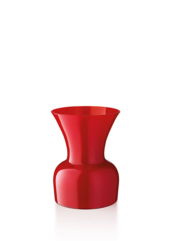 SALVIATI Profile of Daisy Red Glass Small Size Vase - 1