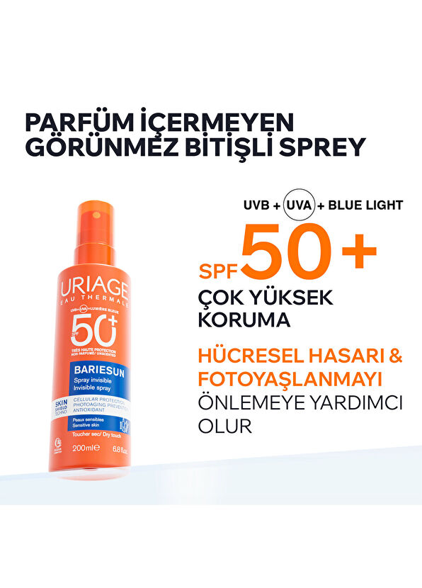 Uriage Bariesun SPF50+ Perfume-Free Sunscreen Spray for Face and Body 200 ml - 2