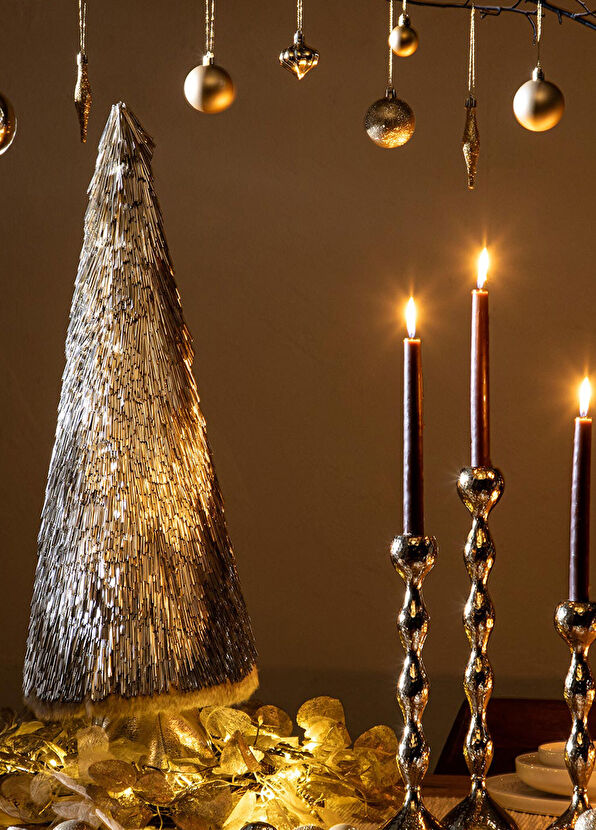 Chakra Lewa Gold Tree Christmas Decor - 2