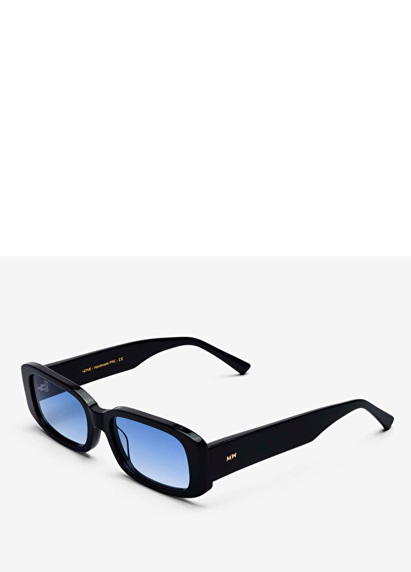 MessyWeekend Cophenagen Roxie Acetate Black Blue Unisex Sunglasses - 4