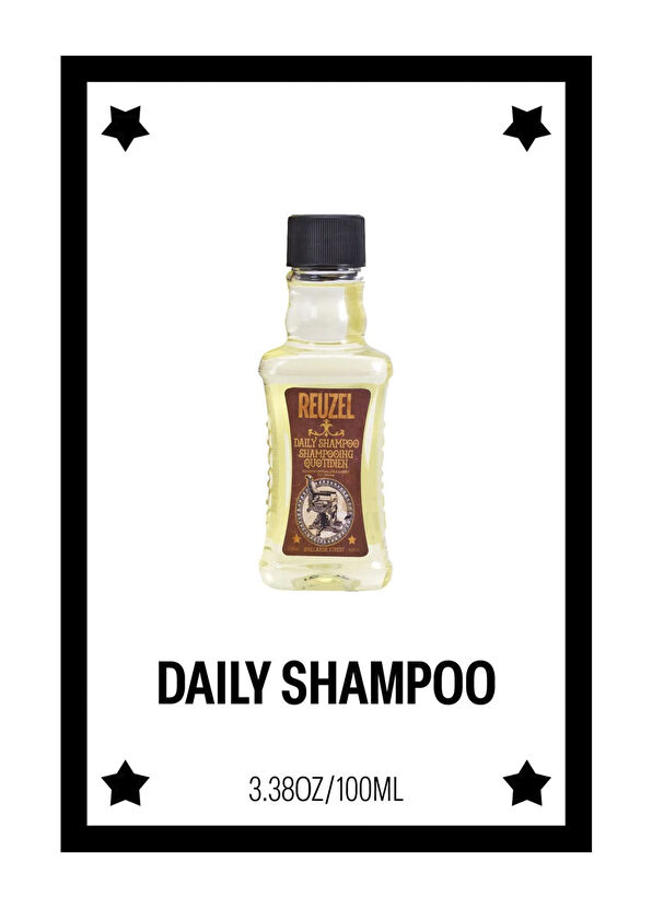 Reuzel Daily Shampoo 100 ml + Daily Conditioner 100 ml + Fiber Pomade 35 gr Hair Care Set for Men - 2