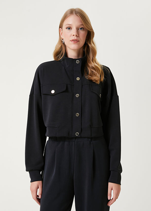 Black Short Modal Jacket Beymen Club Black Short Modal Jacket - 4