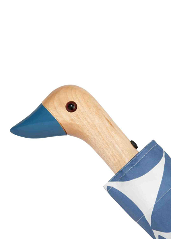 Duckhead Original Duck Moon Açık Mavi Denim Kompakt Şemsiye - 3