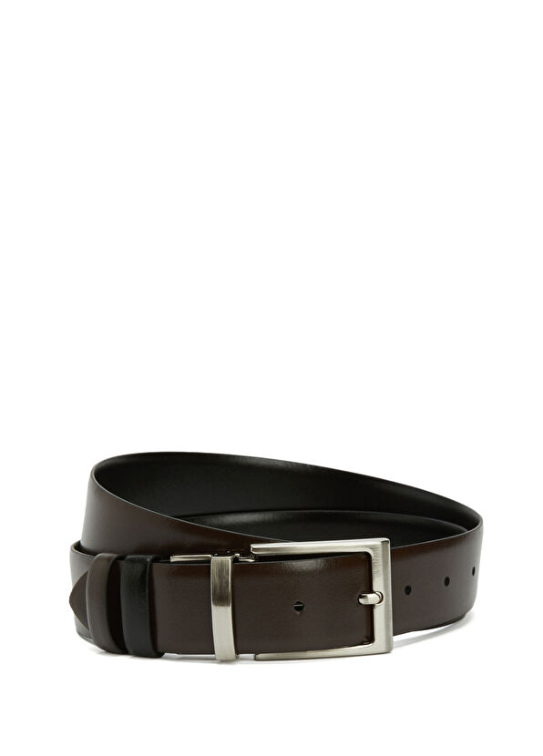 Beymen Club Black Brown Men's Leather Belt - 2