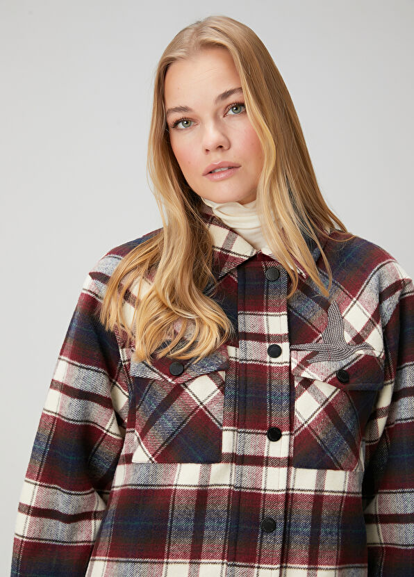 Beymen Club Burgundy Plaid Jacket - 2