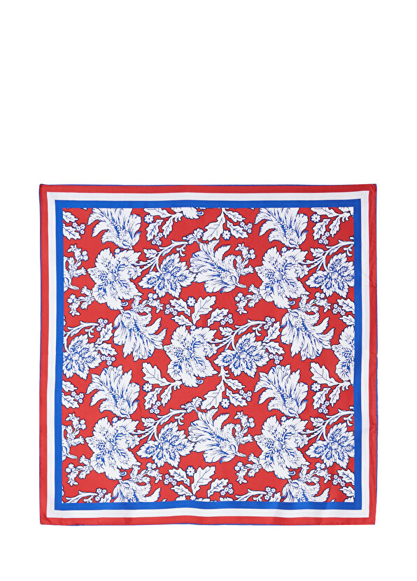 Beymen Club Kırmızı 90x90 İpek Eşarp - 1