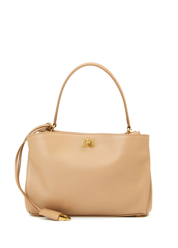 Balenciaga Rodeo Small Bej Kadın Deri Çanta - 1