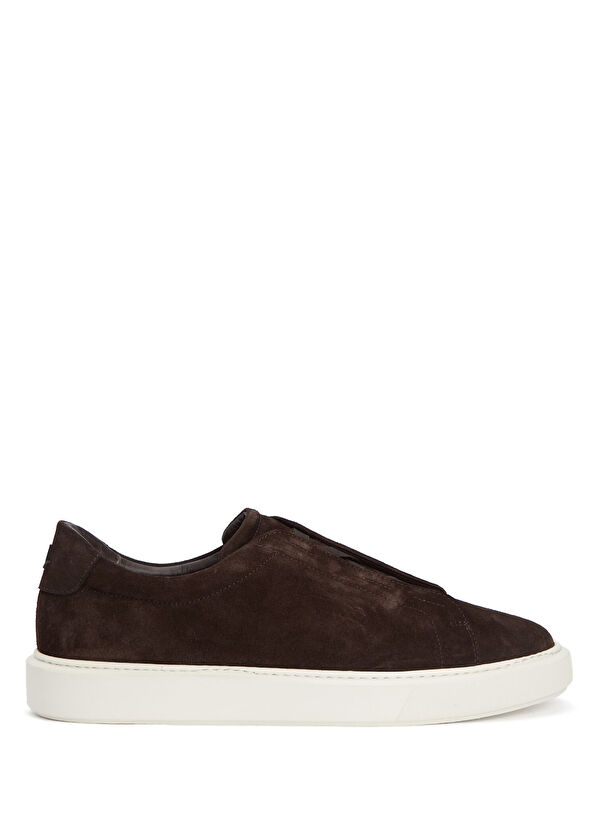 Beymen Club Kahverengi Lastikli Erkek Süet Sneaker - 1