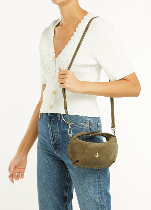 Beymen Club Khaki Women's Leather Crossbody Bag - 2