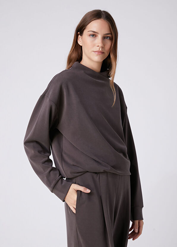 Beymen Club Brown Modal Sweatshirt - 1