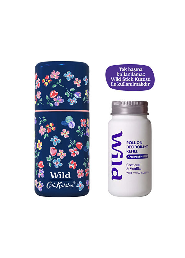 Wild Antiperspirant Roll On Coconut & Vanilla Refill Women's Deodorant Substitute 50 ml - 2