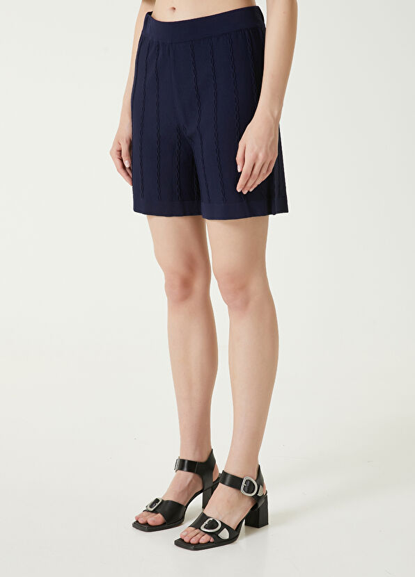 Beymen Club Lacivert Triko Şort - 4