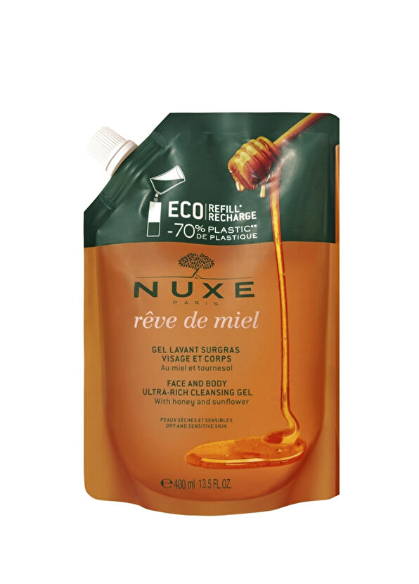 Nuxe Reve De Miel Ambalaj Torba Hassas Yüz ve Vücut Yıkama Jeli 400 ml - 1
