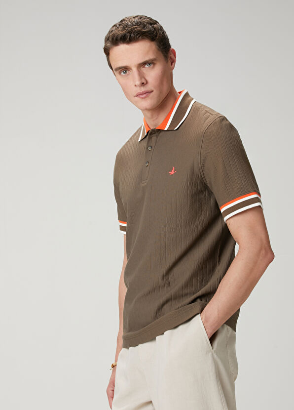 Beymen Club Kahverengi Comfort Fit Polo T-shirt - 2