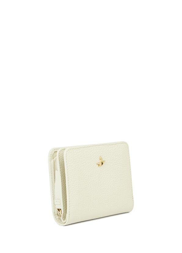 Beymen Club Ekru Logolu Kadın Deri Cüzdan - 2