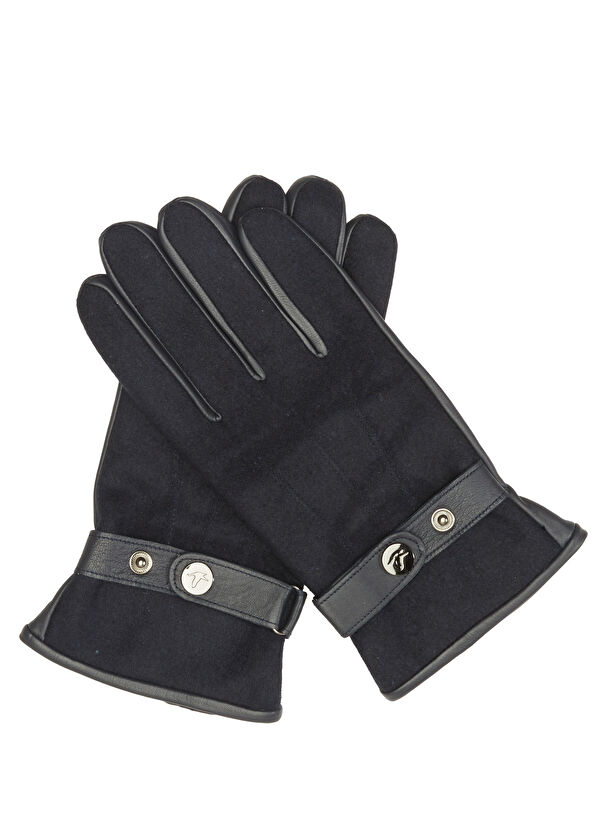 Beymen Club Lacivert Garnili Erkek Deri Eldiven - 2