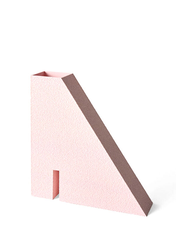 Das Pieces Obelisk No:3 Light Pink Decorative Vase - 1