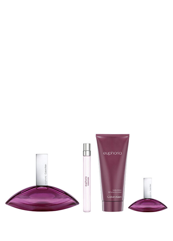Calvin Klein Euphoria Women EDP 100 ml Parfüm + Vücut Losyonu 100 ml + EDP 15 ml Parfüm + EDP 10 ml Parfüm Kadın Parfüm Seti - 2