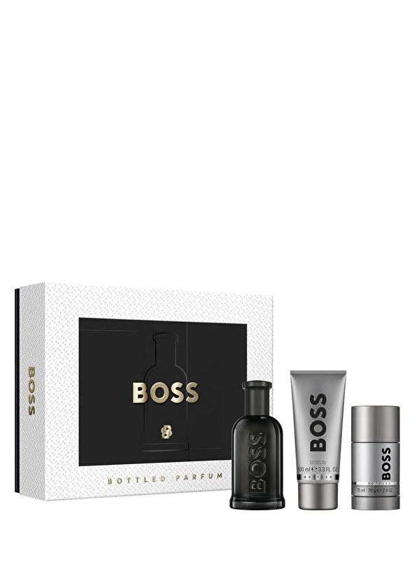 Hugo Boss Bottled Parfum 100 ml + 75 gr Deodorant Stick + 100 ml Duş Jeli Erkek Parfüm Seti - 1
