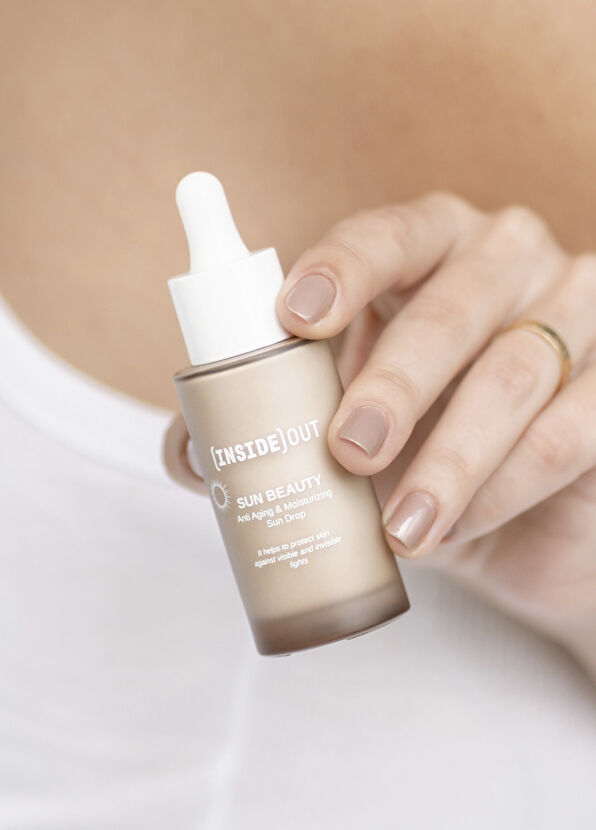 Insideout Sun Drop Yoğun Nemlendirici Güneş ve Mavi Işık Koruyucu Makyaj Altı Suya Dayanaklı Cilt Serumu 30 ml - 2