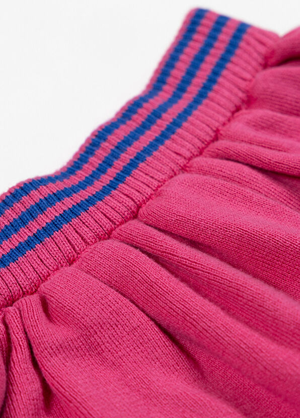 Beetlebeez Striped Pink Pleated Girl's Knitwear Skirt - 2