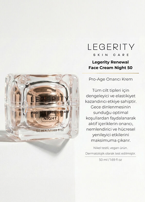 Screen Hair Care Legerity Pro-Age Nourishing Moisturizing Night Face Cream 50 ml - 2